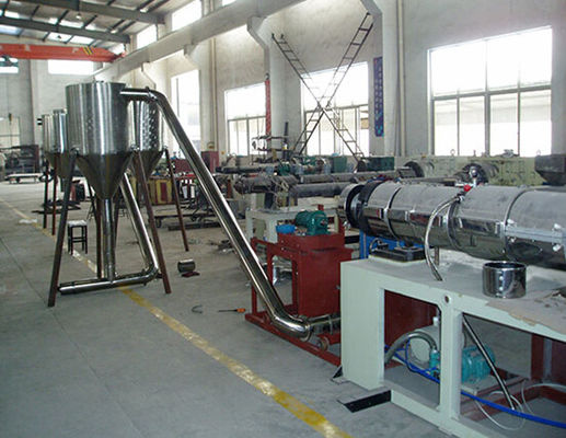آلة التحبيب ذات اللولب المزدوج PVC ، خط البثق الحبيبي للقطع الساخن