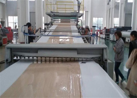 سعر جيد اثنين من الطارد PVC ورقة من البلاستيك النتوء خط إنتاج الحجر حجر الرخام الاصطناعي الانترنت